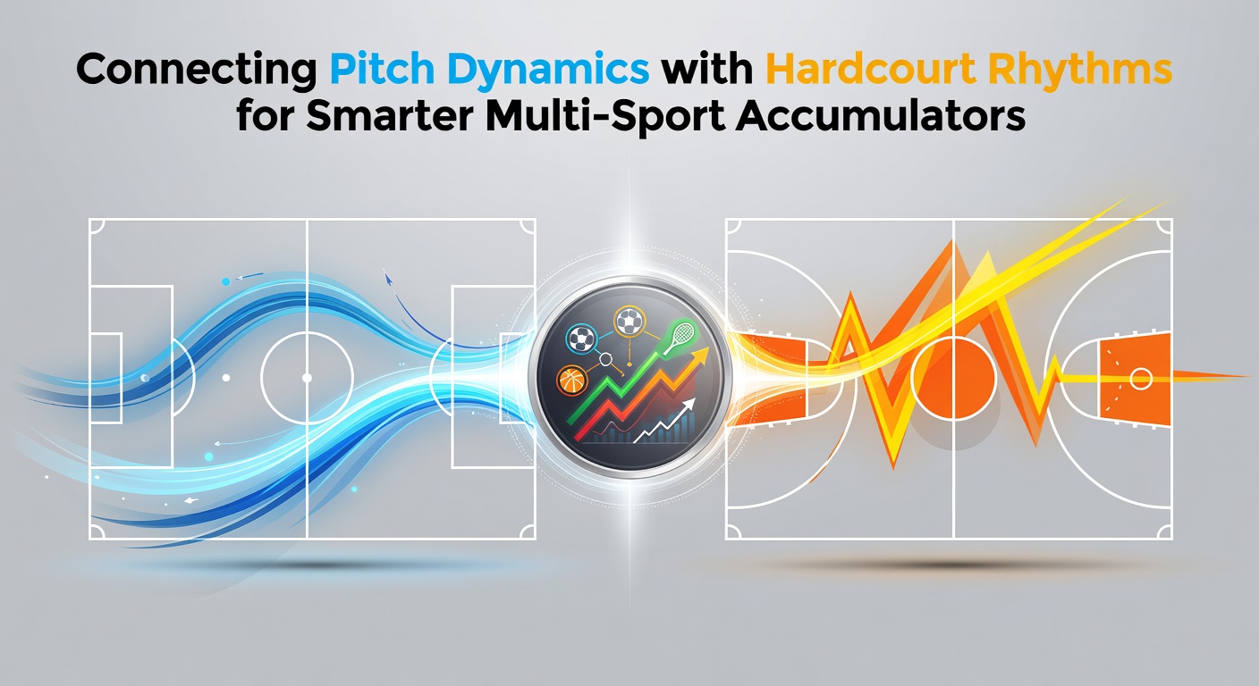 Diagram showing soccer pitch movement patterns overlaid with basketball hardcourt rhythm indicators for multi-sport analysis