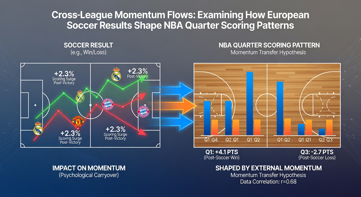 NBA quarter scoring trends linked to prior European soccer results in accumulator strategies