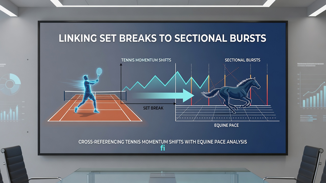 Horse racing sectional timing data displayed alongside basketball quarter statistics on an analytical dashboard