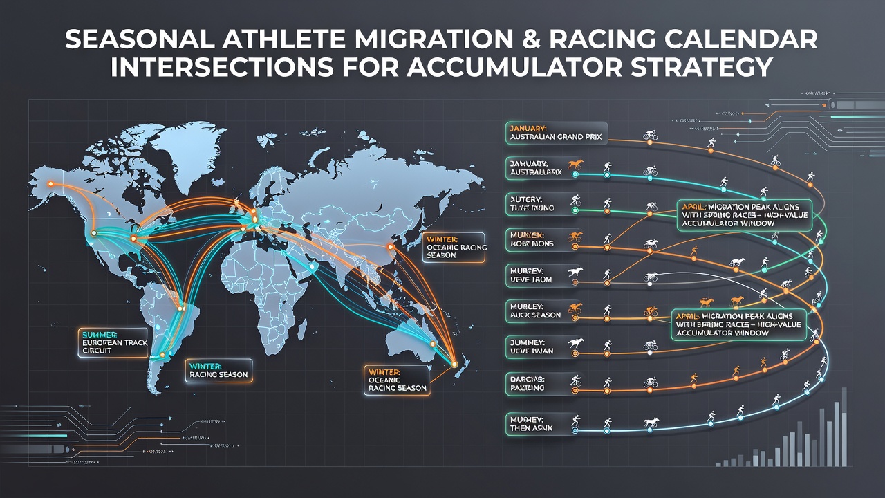 Athletes and horses migrating across seasonal racing calendars